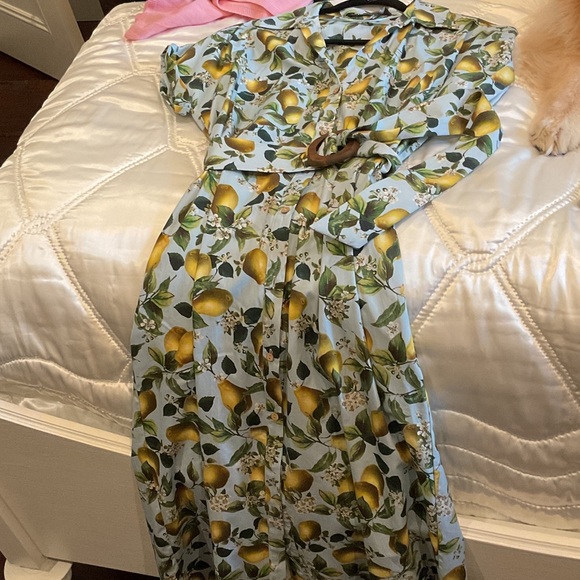 Zara Lemon Patterned Blouse - Picture 3 of 4